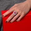 Gica Gema 925 Sterling Silver 9*9mm Zircon Gemstone Wedding Rings For Women Fine Jewelry