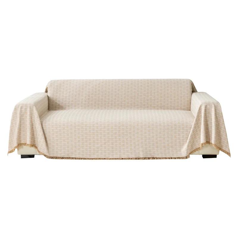 1ps Cotton Wove Sofa Covers Slipcover For Loveseat Recliner Chair Futon Washable Protector Thick Breathable Fabric Living Room