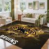 Boston Bruins Design Crystal Velvet Rug Soft Decorative Mat for Bedroom Entrance