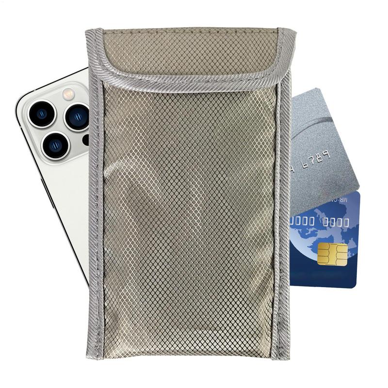 Anti-Spying Faraday Bag Signal Blocker Anti-Tracking Phone Pouch RFID Shielding Bag Cell Phone Signal Blocking Bag