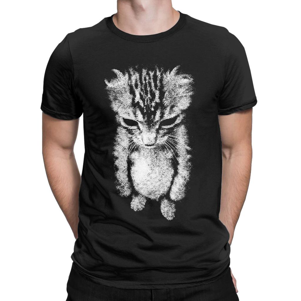 Men El Gato Munchkin Kitten Funny Sad Crying Cat Meme Cat Lovers T Shirts Cotton Clothes Short Sleeve Tee Shirt Summer TShirts