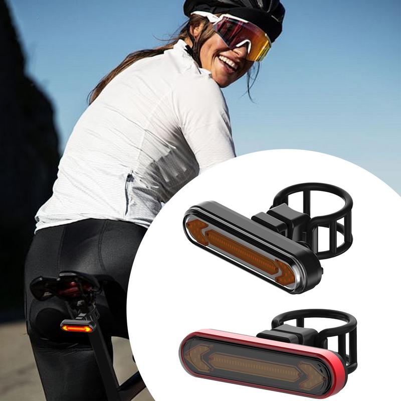 Bike Rear Light Waterproof Turn Lamp For Scooter USB Rechargeable Bright Safety Warning Cycling Taillight With Turn Signals For