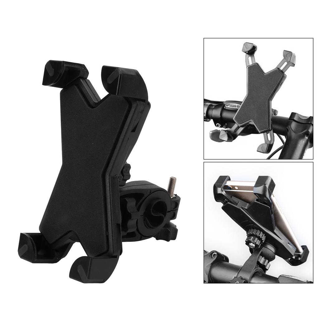 3,5?Suport Telefon Bicicletă 7 Inch Rotativ 360 Grade Ajustabil Suport Telefon Mobil Bicicletă Negru