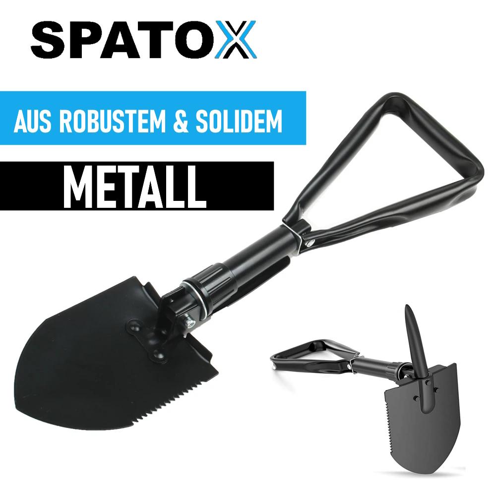 SPATOX Klappspaten Mini Klappschaufel Hacke Camping Schaufel Spaten Säge Outdoor