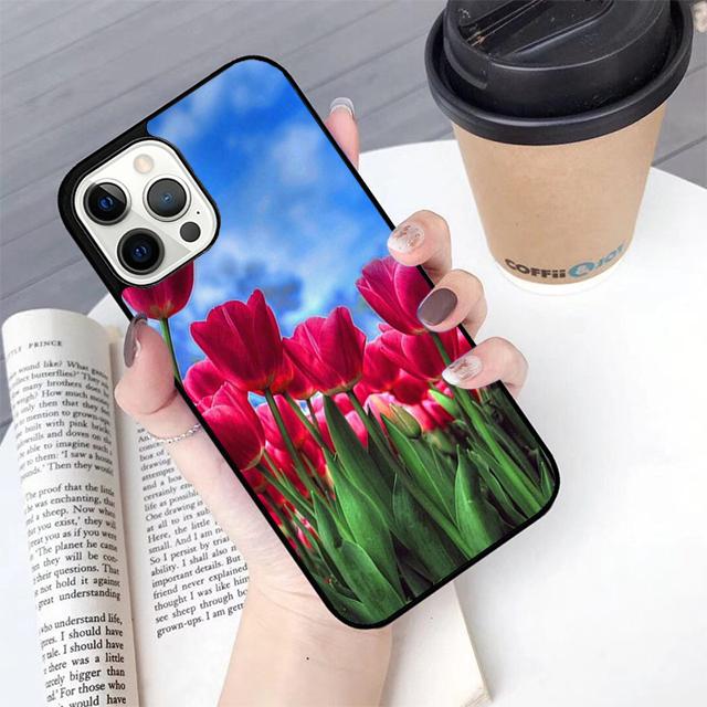 Tulips Flower Phone Case For Apple iPhone 17 Air Pro Max Plus Coque For iPhone 17 Air 14 15 16 13 12 Max Cover