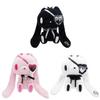 Gloomy Bunny Gothic Eye Patch Plush Toy Keychain With Soft Pp Cotton For Collectors