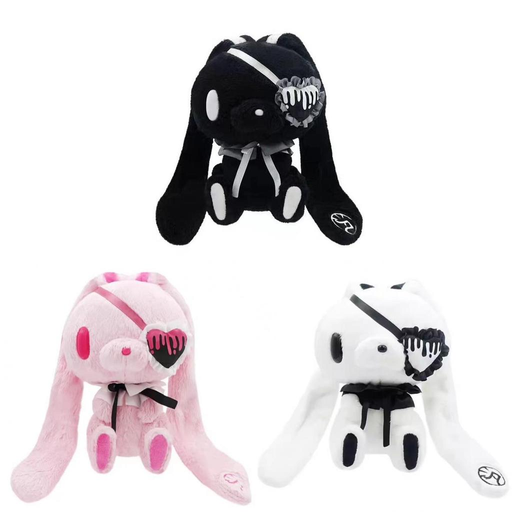 Gloomy Bunny Gothic Eye Patch Plush Toy Keychain With Soft Pp Cotton For Collectors