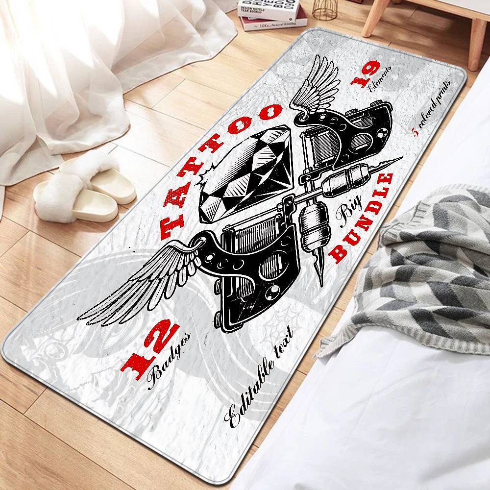 Tattoo Shop Floor Mat INS Style Soft Bedroom Floor House Laundry Room Mat Anti-skid Bedside Area Rugs