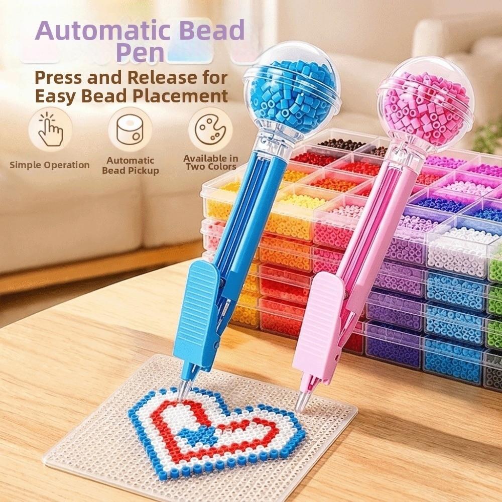 2.6mm Tip Fuse Bead Pen Automatic Press-Type Bead Pen Professional Bead Placement Pen Kids Toys