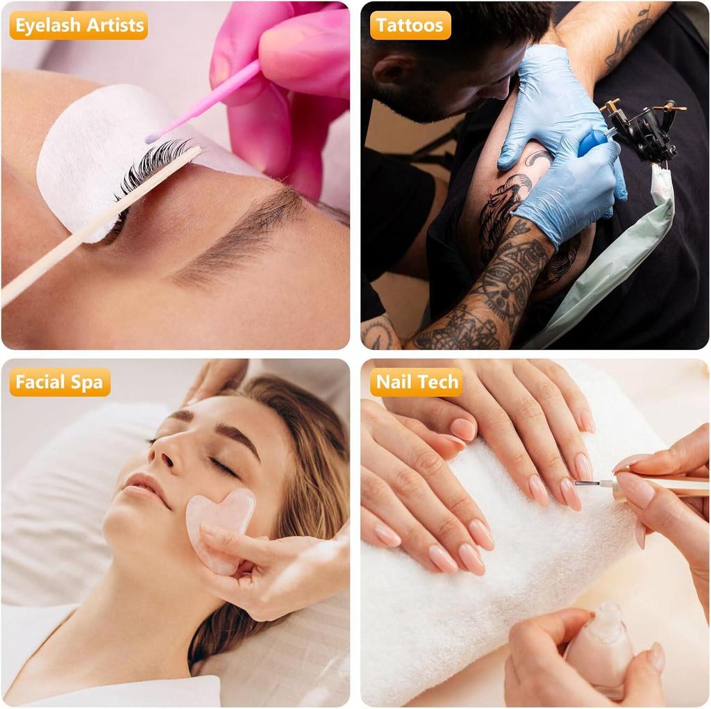 Dimmable U-Shaped Crescent Ring Light for Eyelash Extensions, Nail Art, Eyebrow Tattoo, and Eye Protection.