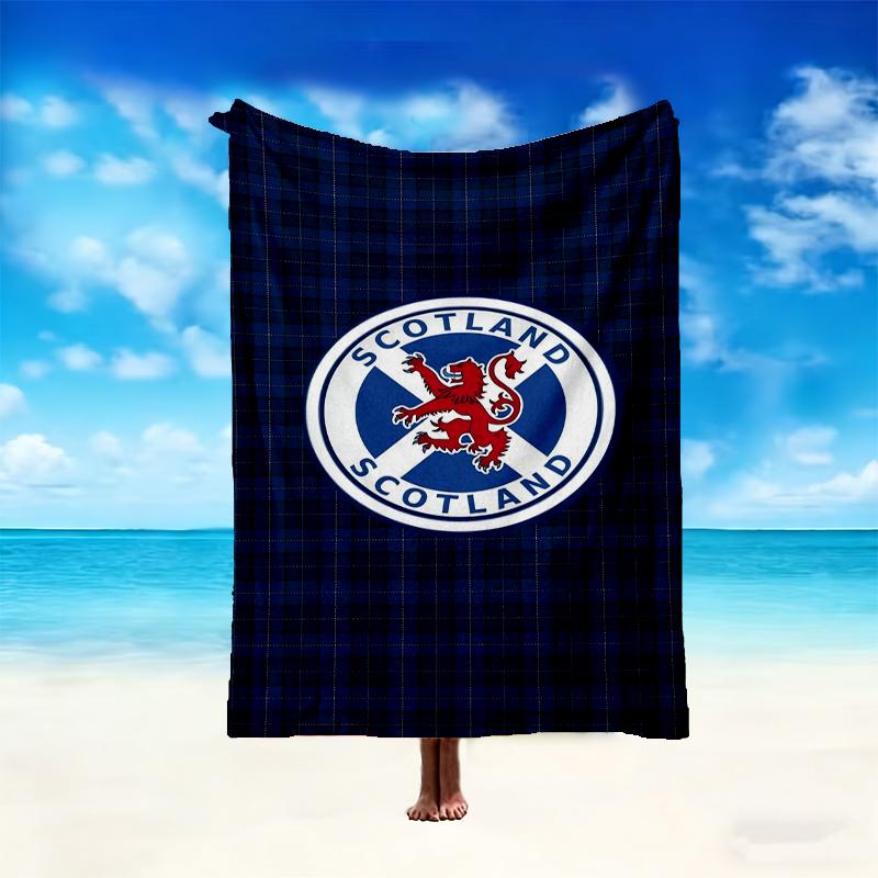 1pc Comfortable Home Print Throw Blanket, Rangers FC Blanket For Bed and Sofa Use, Special Present For Family