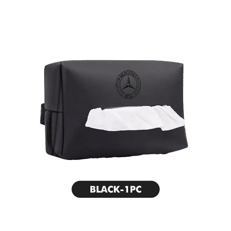 

For Benz 1/2PCS Car Interior Tissue Bag Seat Back Tissue Storage Box Holder Accessories AMG VIANO GLB GLC W108 W124 W126 W169