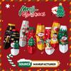 Chaussettes de Noël rouges pour enfants - Chaussettes mi-mollet pour garçons et filles