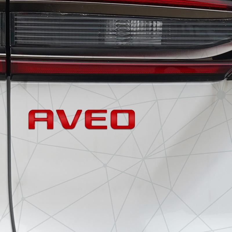 3D Auto Metaal AVEO Badge Auto Achterklep Embleem Sticker LOGO Decoratie Voor Chevrolet Cruze Spark Sail Orlando Sonic Carrosserie Styling