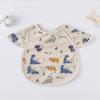 Soft Feeding Apron Short Sleeve Burp Cloth Apron Style Baby Bibs  Feeding