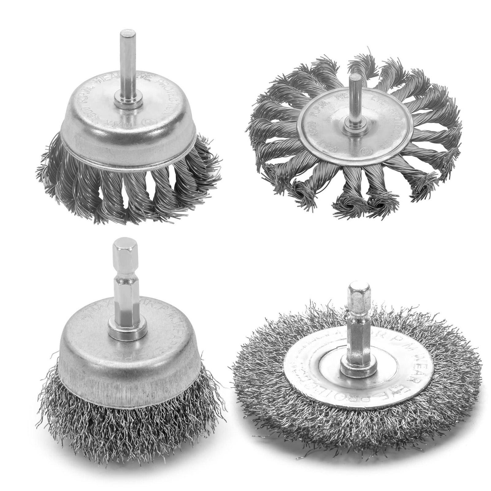

9 шт./компл. стальная проволочная щетка вращающийся инструмент дрель щетки полировка металла шлифовальный станок вращающееся колесо электроинструмент аксессуары