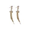 New Design Pearl Long Fringed Earrings Light Luxury Fashion Earrings High-end Ear Jewelry