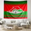1PC Green And Red Soccer Emblem Printed Tapestry Room Decoration Wall Hanging for Living Room Bedroom, dormitory, Birthday and Christmas gifts