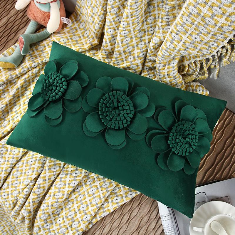 Pillowcase, Pillow, Pillow, Waist Pillow, Flower Living Room Sofa, Bedhead Cushion, Minimalist Bedhead, Backrest