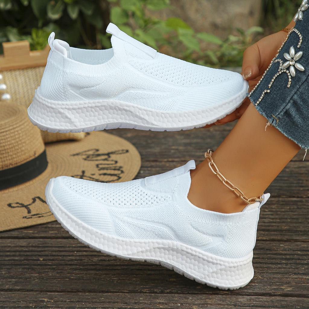 2025 Damen neue Frühling und Sommer Mesh atmungsaktive Sneaker bedecken Füße und Pedal Lazy Walking Schuhe Mutterschuhe
