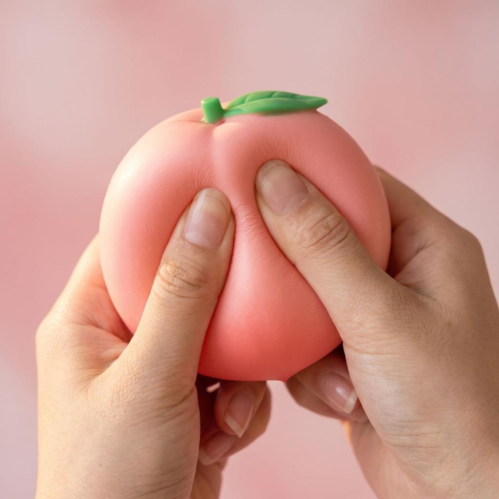 Decompression Simulation Peach Venting Tool Big Peach Pinch Music Q Soft Slow Decompression And Stress Relief Toy.