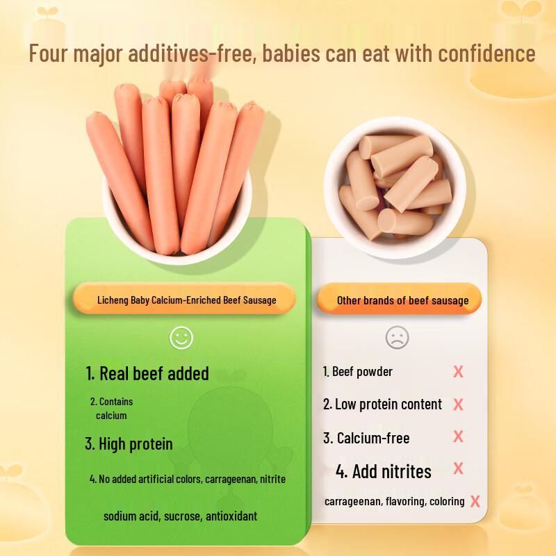 Li Cheng Calcium-Fortified Beef Flavor Children's Sausages
