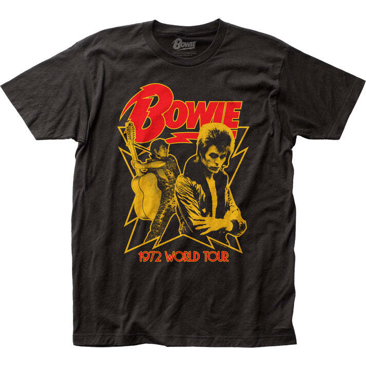 David Bowie World Tour 1972 Graphic Short Sleeve Unisex AHN02271 Unisex T-Shirt