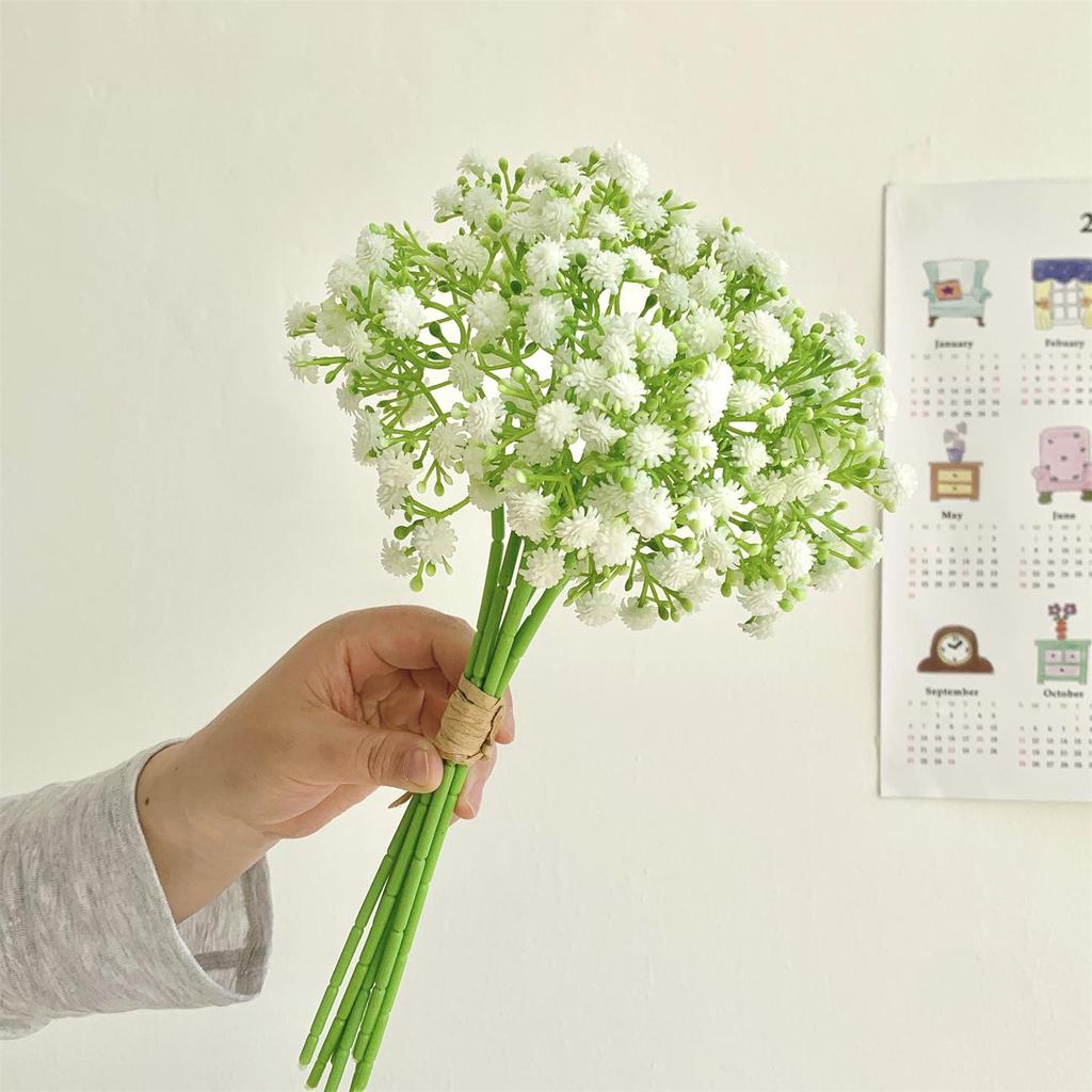 Baby's Breath Soft Rubber Artificial Flower Bouquet for Living Room Decor