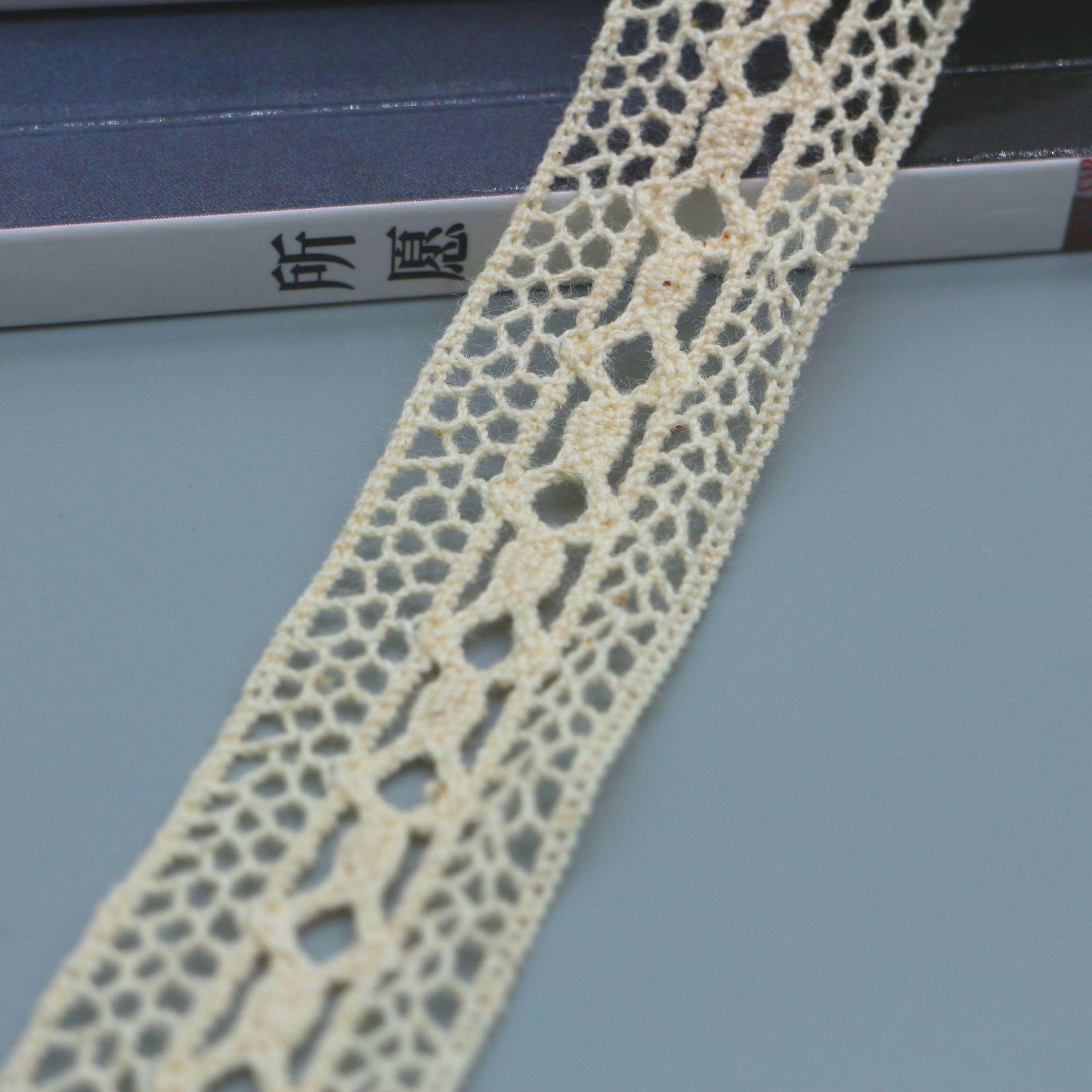 

Hollow Cotton Thread Lace Handmade Diy Accessories Popular Clothing Tablecloth Curtain Gift Box Packaging Lace Lace Accessories WJ225