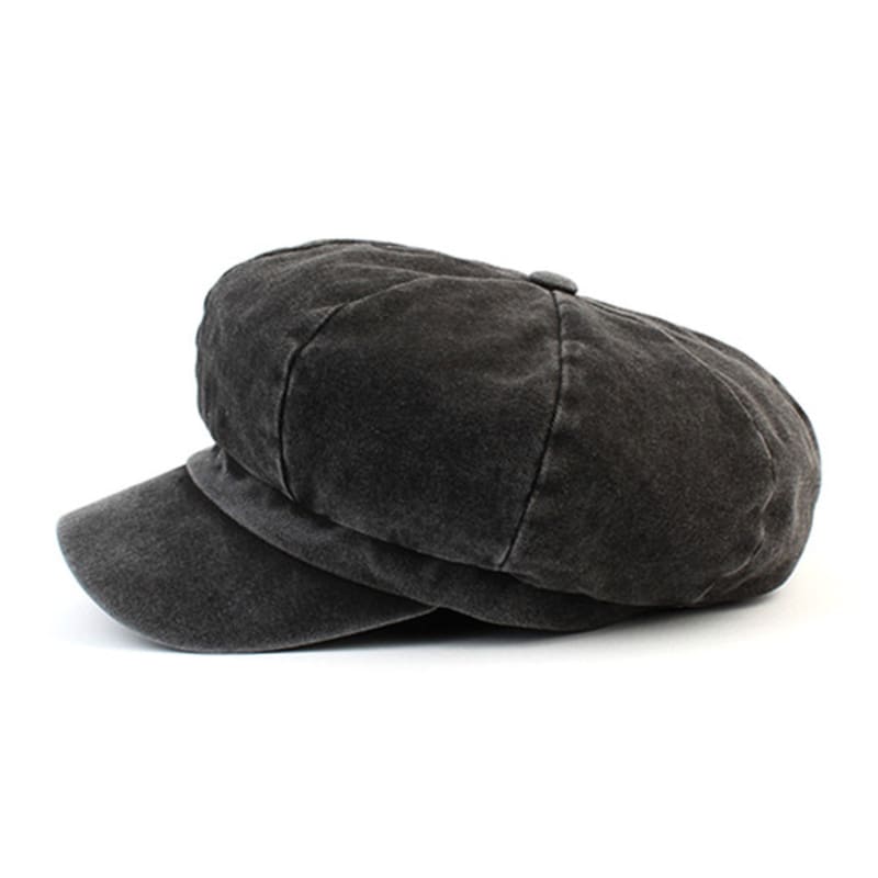 Universal Chemistry Belted Hard Washing Charcoal Newsboy Cap