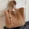 New women's straw shoulder bag tote bag