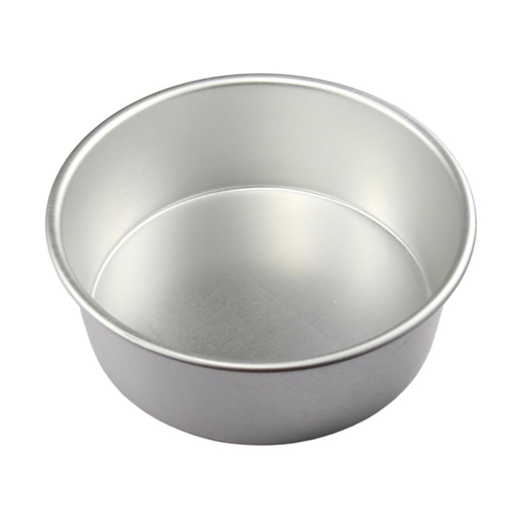 Round Seamless Cake Mold 4~12 inch Aluminum Alloy Cake Pan One-piece Structure