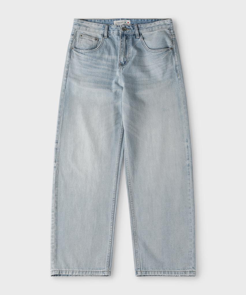PANICALE Light Blue Wide Denim Pants