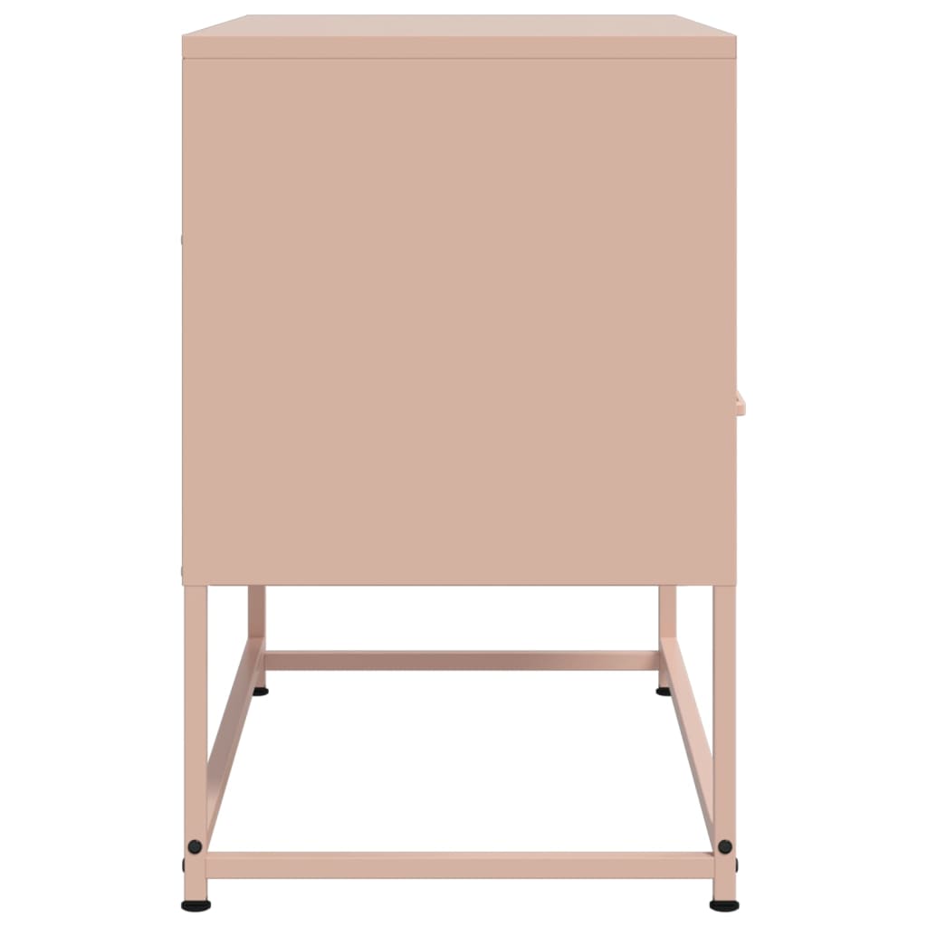 Vidaxl Szafka Pod Telewizor, Różowa, 68X39X60,5 Cm, Stalowa