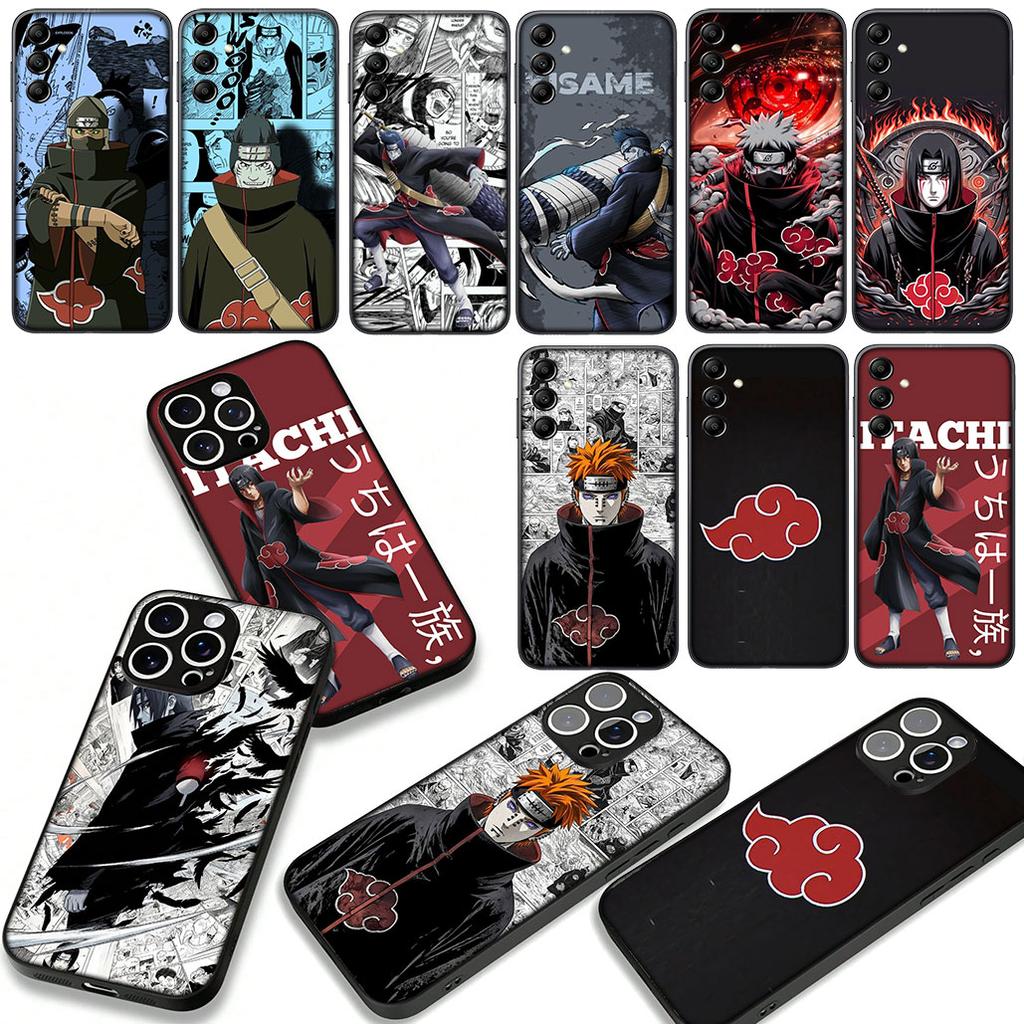 KISAME Itachi Narutos Akatsuki Pain Cover Phone Case for Apple iPhone 16 15 14 Plus 13 12 Mini 17 Pro Max + 16E Air 16+ ProMax