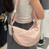 Large capacity niche casual nylon dumpling bag for men and women, student shoulder bag, new women's bag