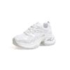 2025 summer thin silver thick-soled heightening dad shoes women's mesh breathable versatile casual sports shoes ins