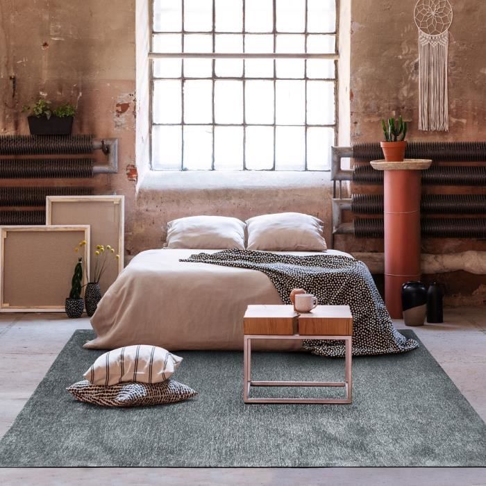 Living Room Rug Luminous Storm Grey 120x170