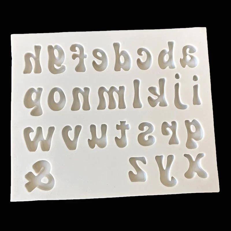 3D Capital Letter Silicone Mold English Alphabet Chocolate Fondant Cake Molds Fondant Cake Decorating Tools Sugar Paste Moulds