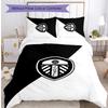 Juego de Ropa de Cama Estampado de Leeds United Football de 3 Piezas, Cómodo y Amigable con la Piel Juego de Funda Nórdica para Dormitorio