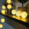 String Lights, 40 LED Bulbs, 5m, Warm White, for Christmas, Parties, Weddings, Birthdays, and Other Decorative Lights, Ball Shape, Waterproof,