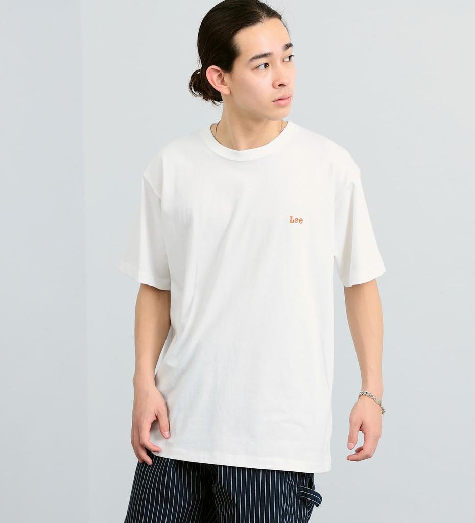 Lee White Old Back Print Short Sleeve Men's T-Shirt