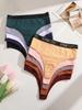 3Pcs Cotton High-Waist Thongs Underwear Women's Breathable Elastic Belt Panties Sexy Plus Size Comfortable T-Back Lingerie S-XXL