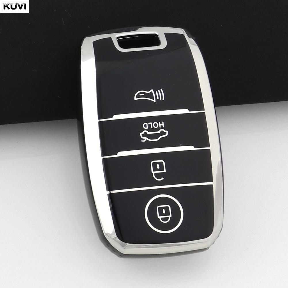 TPU Car Smart Key Case Cover Fob Keychain For 3 4 Buttons Kia Sportage Cerato Optima K2 K3 K4 K5 RIO Picanto Soul Sorento Sedona