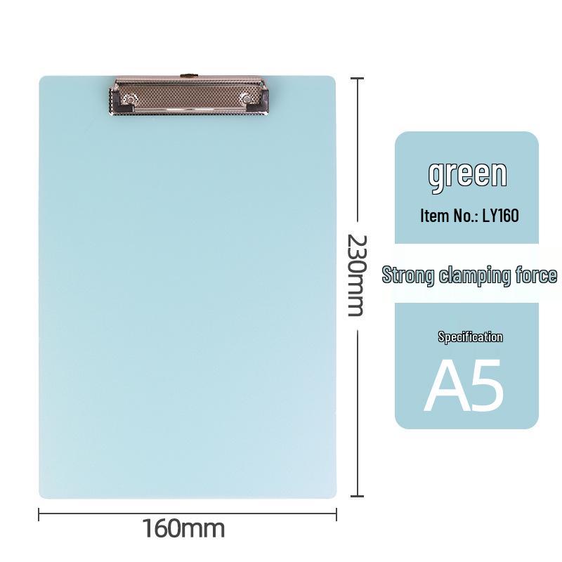 Transparent A4 File & Writing Board - Office Mat & A5 Notes Folder Clip