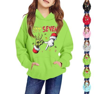 Children's Long-sleeved Loose-fitting Pullover Hoodie With Drawstring And Solid Color