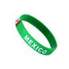 2026 World Cup Silicone Wristband: Mexico, USA, Canada Flags, Cheering Football Fan Accessory
