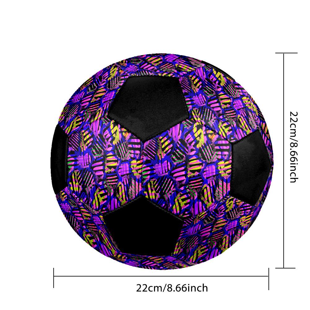 1pc Abstract Colorful Outdoor Sports Football, Size 5, Comfortable And Durable Feel, Ideal Gift for Christmas/Birthday yy26060492