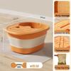 Foldable Portable Foot Bath Basin - Insulated and Over-Calf Design for Home Spa.