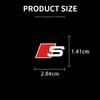 Car logo Interior Sticker Central control Decals Emblem Badge for q2 sline A1 A3 A4 A5 A6 A7 Q3 Q5 Q7 RS3 RS4 RS5 S3 S4 S5 S7